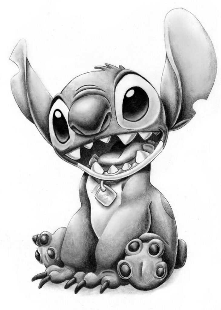 Cheerful Ink Art Character: Whimsical iPhone Background Wallpaper