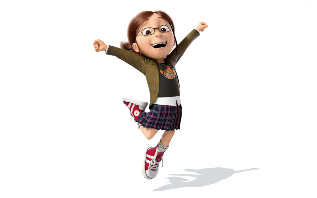 Cheerful Margo from Despicable Me: Lively Wallpaper Background