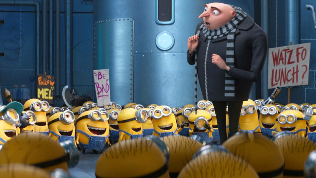 Felonious Gru and Cheerful Minions: Despicable Me 3 Wallpaper
