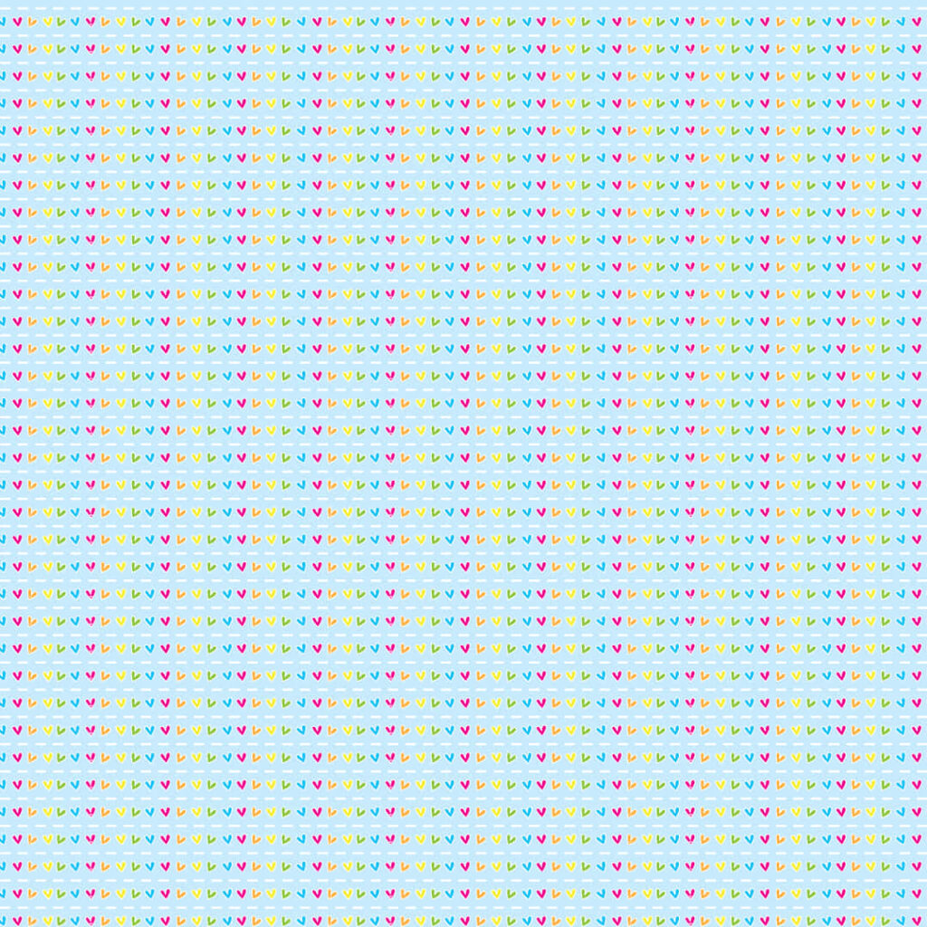 Cheerful Rainbow Hearts Wallpaper on Soft Pastel Background