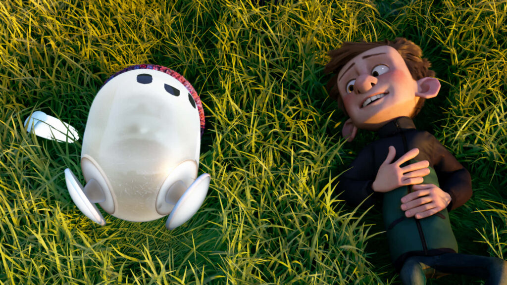 Cheerful Ron & Friend on Green Grass - Fun Wallpaper Background