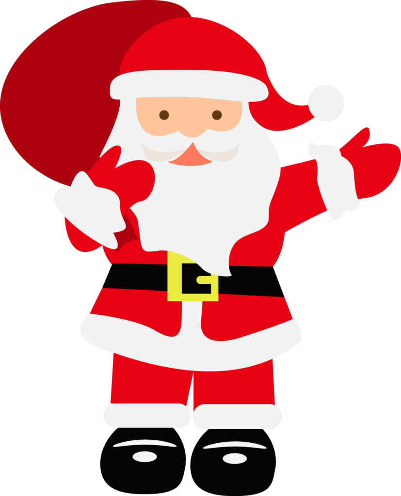 Joyful Santa Claus Vector Wallpaper - Festive Christmas Design