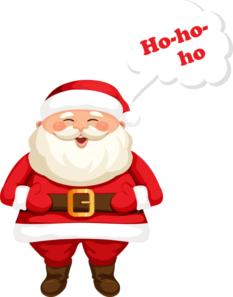 Cheerful Santa Claus Wallpaper: Festive Holiday Decor Background