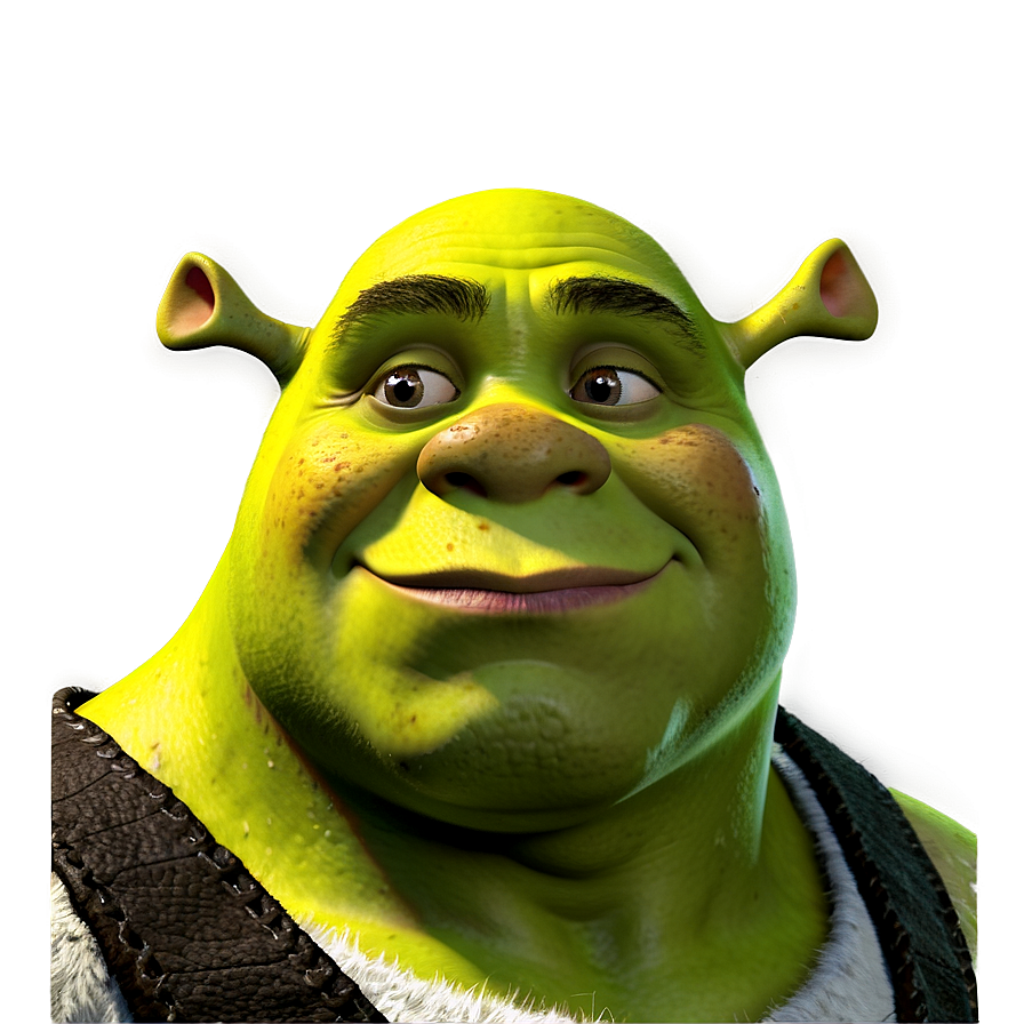 High-Quality Shrek Wallpaper: Cheerful Green Ogre Background