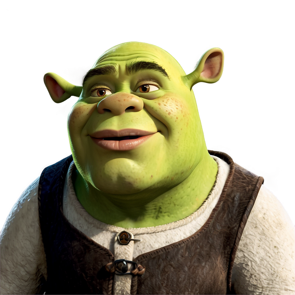 Shrek Wallpaper: Cheerful Green Ogre on Soft Gradient Background