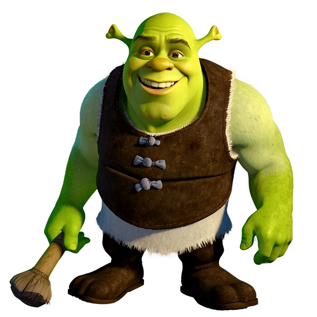 Cheerful Shrek Wallpaper: Colorful Background of the Beloved Ogre