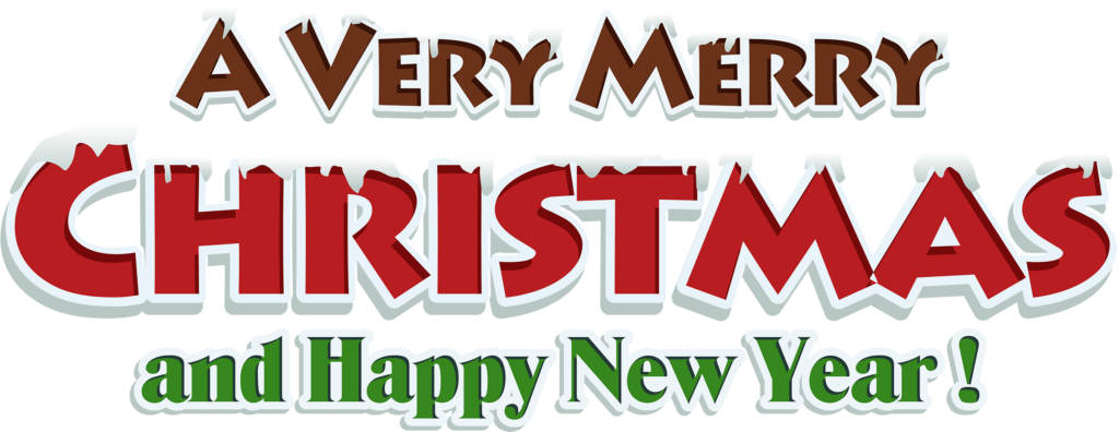 Festive Wallpaper: Bold Merry Christmas & Happy New Year Wishes