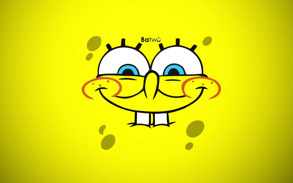 Bright Yellow SpongeBob Wallpaper - Cheerful Design for Fans
