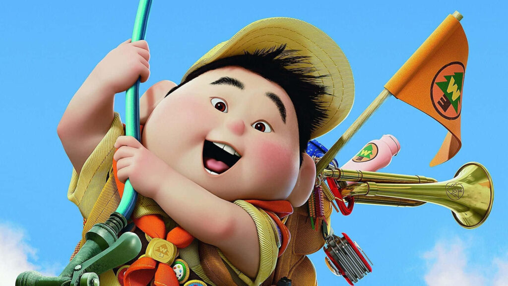 Cheerful Russell Wallpaper: Adventure & Joy from Up