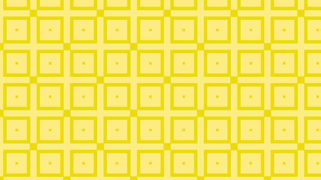 Cheerful yellow nested square pattern wallpaper with minimalist geometric design background