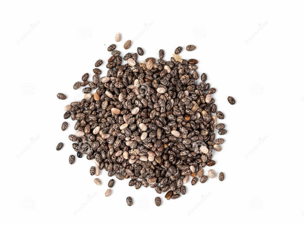Chia Seeds Close-Up: Healthy Texture & Color Wallpaper Background