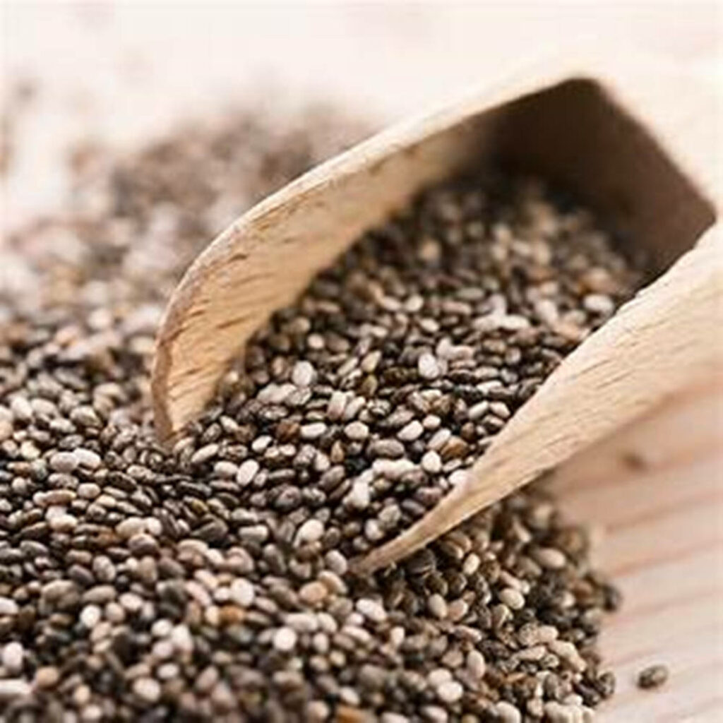 Chia Seeds Close-Up: Natural Texture & Earthy Tones Wallpaper