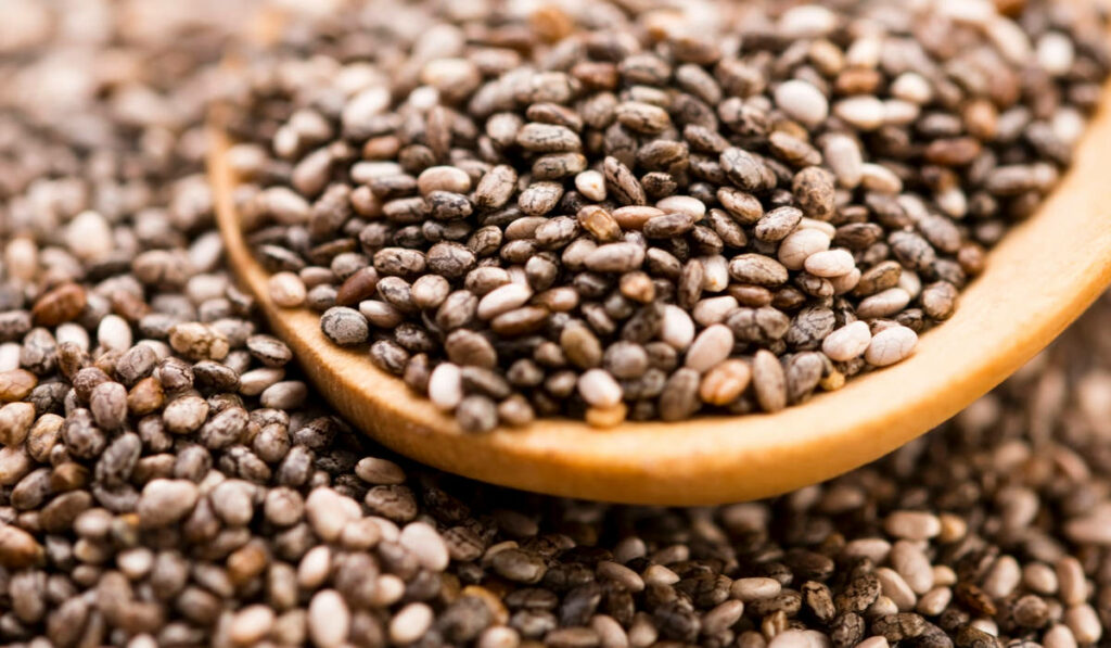Chia Seeds Close-Up: Rich Texture & Natural Color Wallpaper