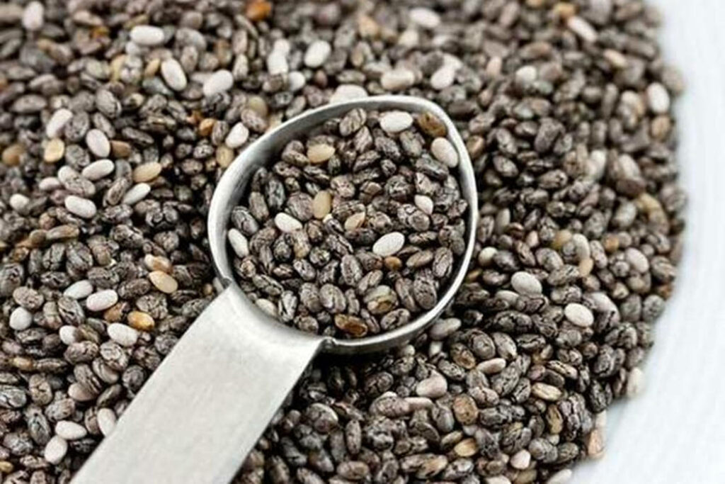 Chia Seeds Close-Up Wallpaper: Abundant Texture & Natural Hues