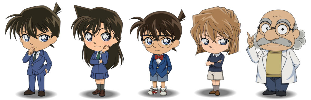 Chibi Detective Conan Wallpaper - Cute & Playful Character Art