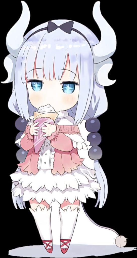 Chibi Dragon Girl Wallpaper: Cute Anime Character with Pastel Colors