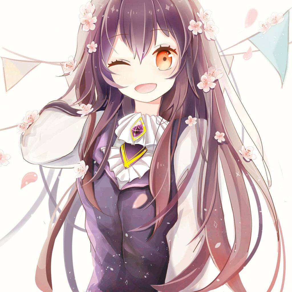 Chibi Kawaii Anime Wallpaper: Cheerful Character in Pastel Bliss