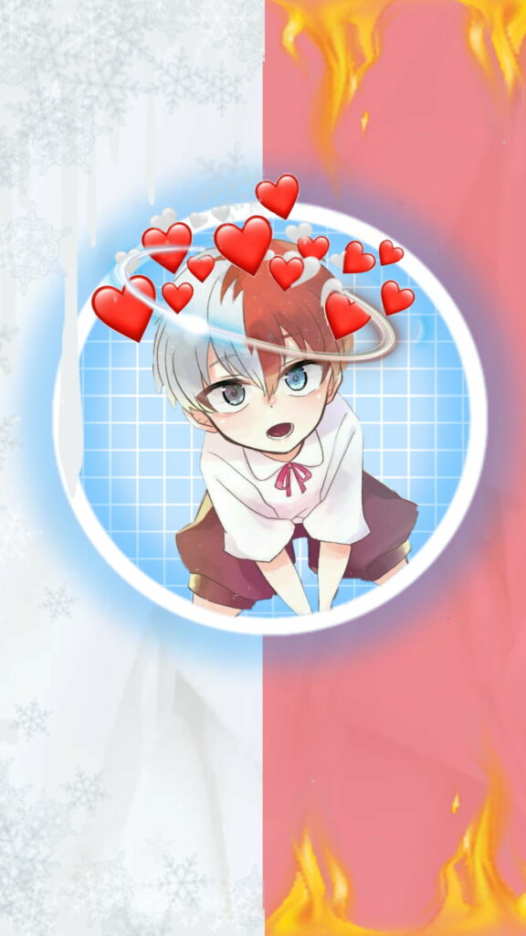 Chibi Shoto Todoroki: A Cute Anime HD Phone Wallpaper