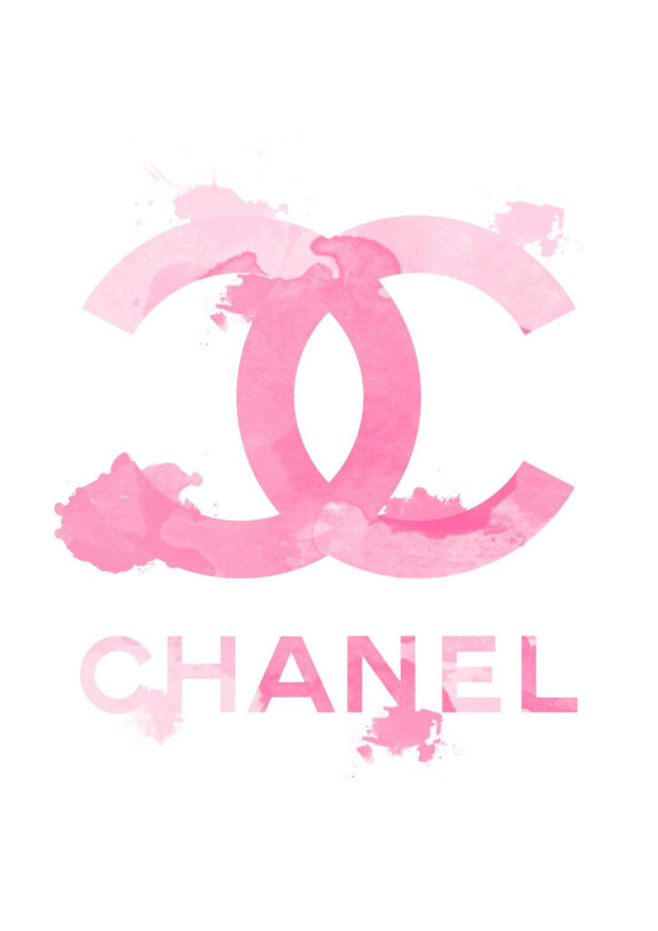 Chanel: Embracing Luxury in Vibrant Pink - A Captivating Wallpaper Depicting the Iconic Fashion Brand's Symbol