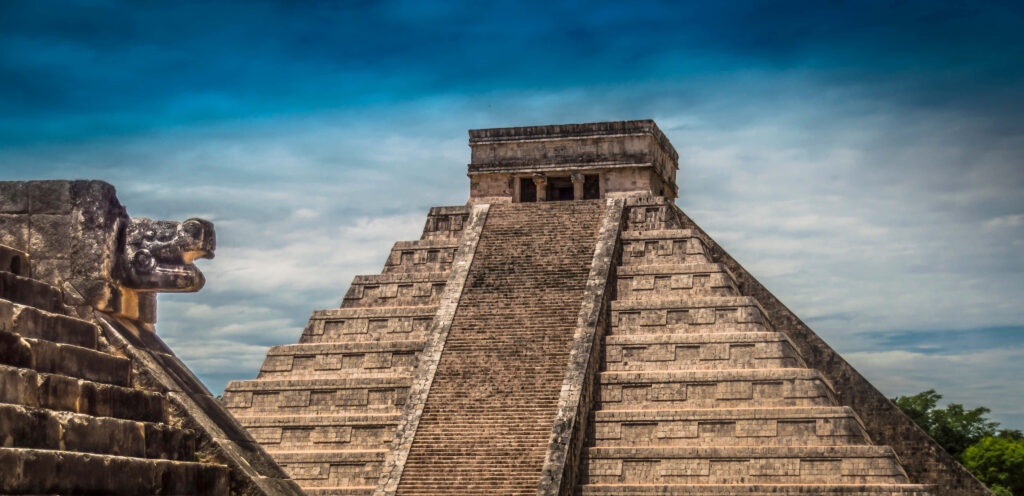 Chichen Itza Pyramid Wallpaper: Majestic Mayan Architecture