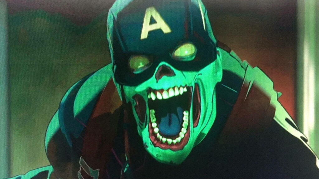 Zombie Captain America Wallpaper: Eerie Glow & Decayed Fury
