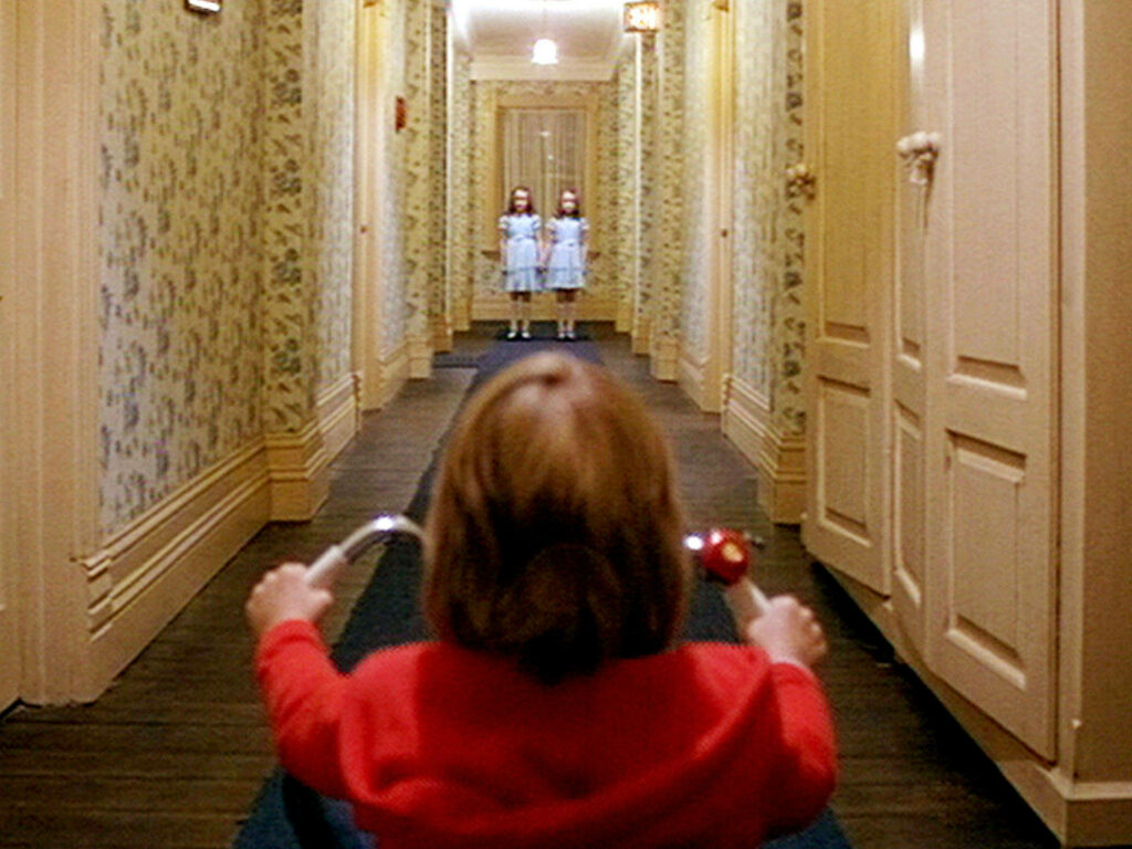 Eerie *The Shining* Wallpaper: Danny’s Tricycle & Ghostly Twins