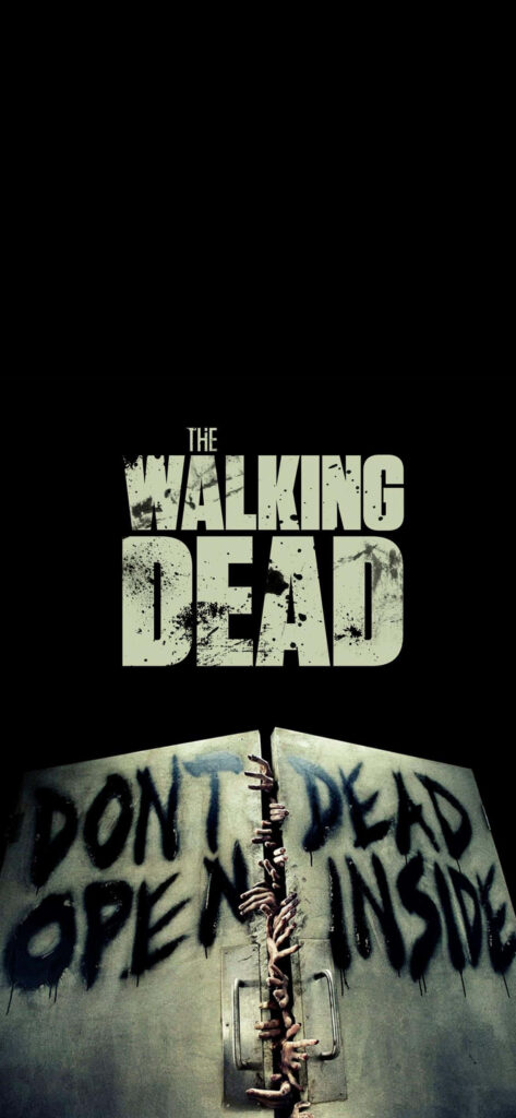 Eerie The Walking Dead iPhone Wallpaper: Don't Open Dead Inside