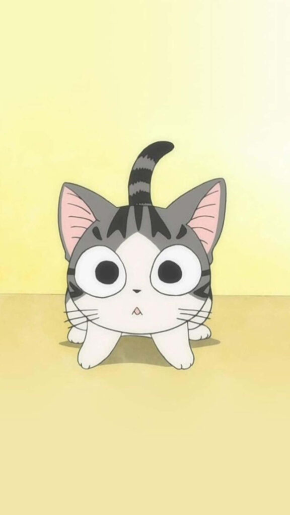 Whiskers Unleashed: An Adorable Anime Star, Chi the Curious Cat, Stealing Hearts with its Innocent Gaze Wallpaper