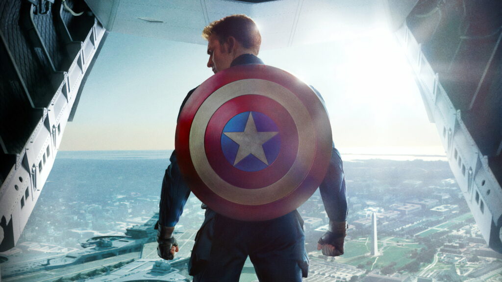 A Stunning 4K Wallpaper of Captain America from The Winter Soldier, Played by Chris Evans