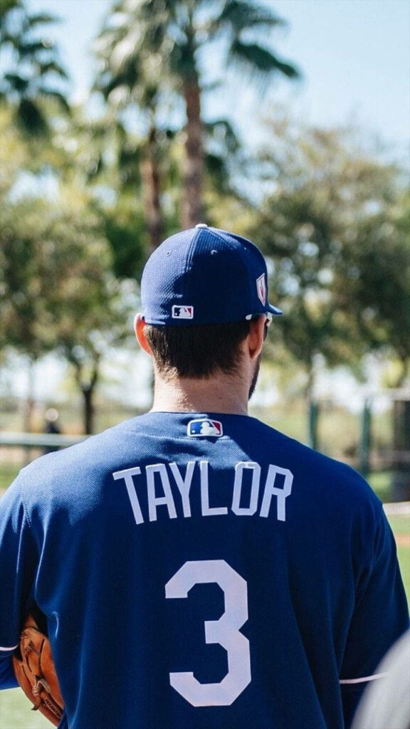Chris Taylor #3 Baseball Wallpaper: Sunny Palm Tree Background