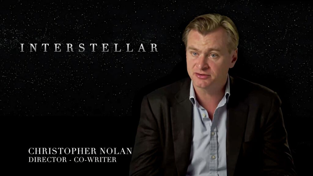 Christopher Nolan director co-writer Interstellar wallpaper dark starry cinematic background