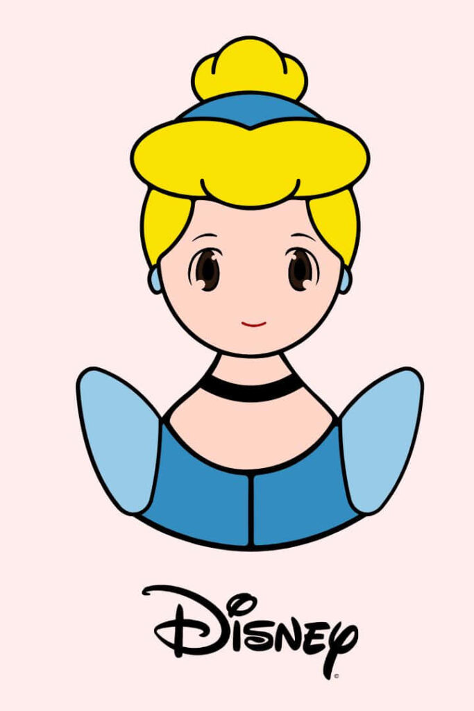 Cinderella 1080p Vector Art Wallpaper - Adorable Disney Design