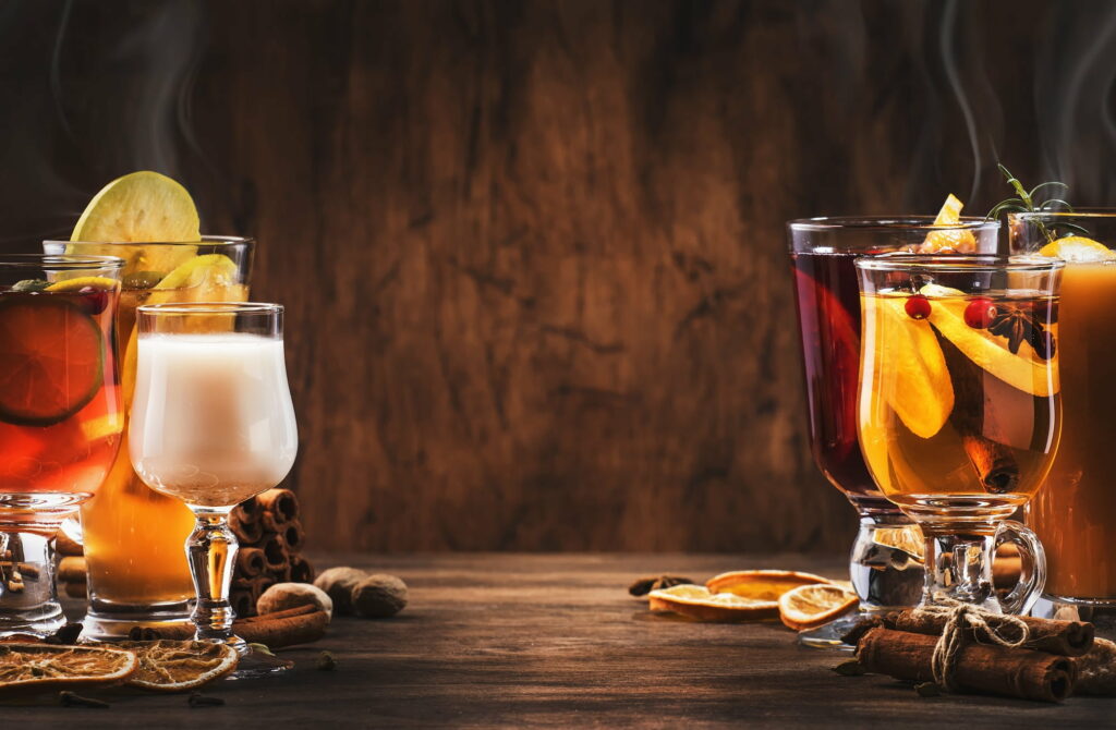 Cinnamon Infused Delight: Tempting HD Wallpaper of a Food Cocktail in a Glass