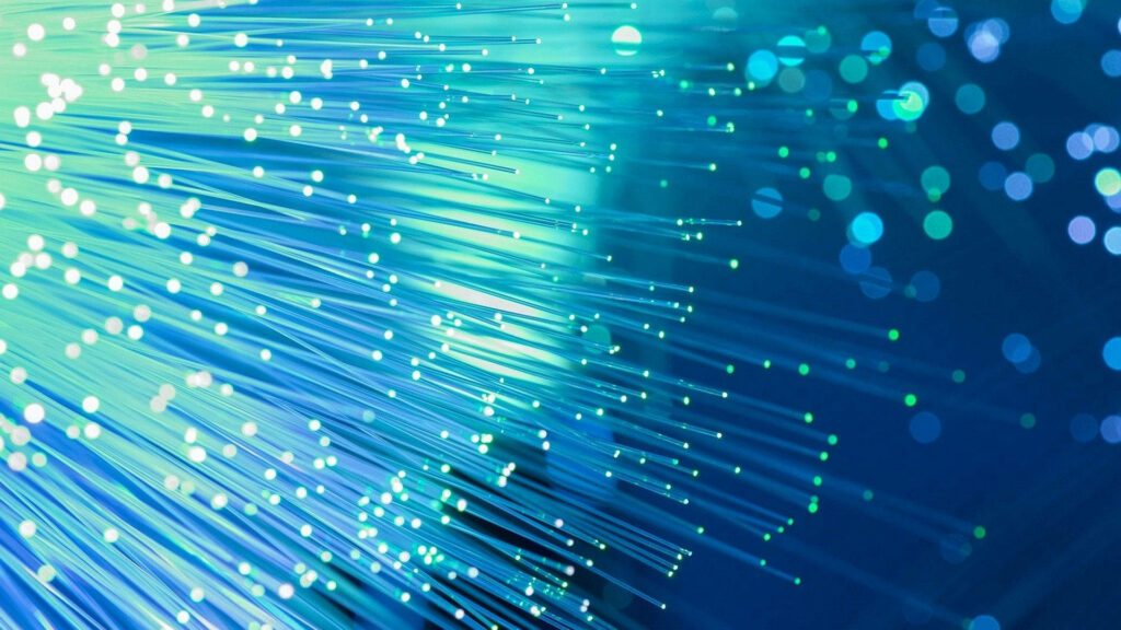 Vibrant Fiber Optic Cable Wallpaper: Modern Connectivity Design