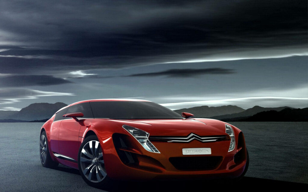 Citroen C-Metisse Concept Car Wallpaper: Futuristic Red Design