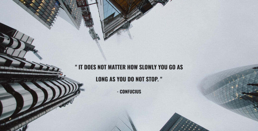 Inspiring Cityscape Wallpaper: Determination Among Towering Skyscrapers