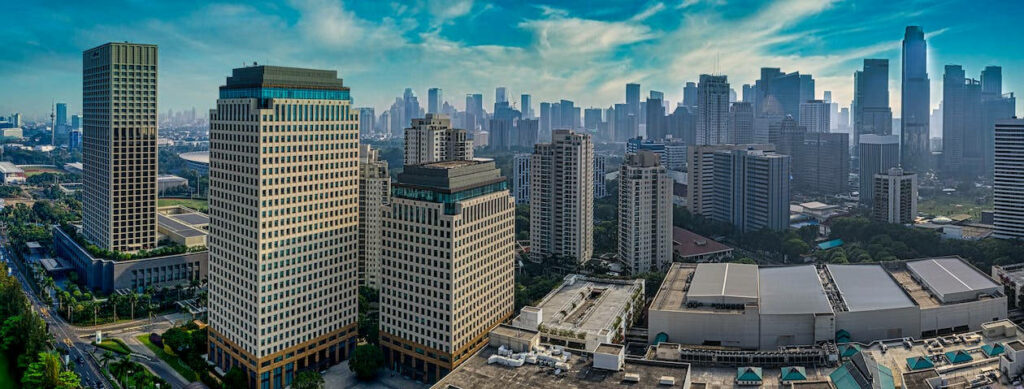 Urban Expanse in Pastel Sky: A Striking Facebook Cover Background Wallpaper