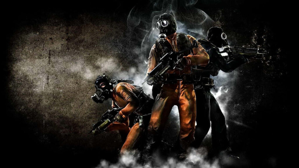 Intense Call of Duty: Black Ops II Wallpaper with Soldiers in Combat Gear