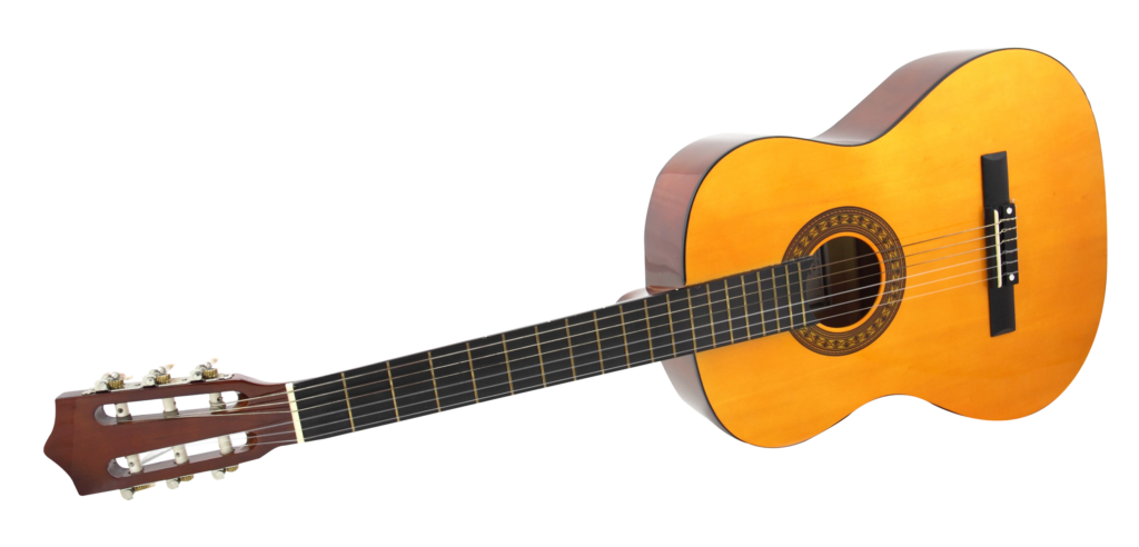 Elegant Acoustic Guitar Wallpaper: High-Quality PNG Background