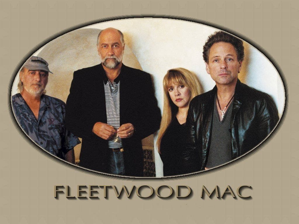 Fleetwood Mac classic band portrait with Mick Fleetwood Stevie Nicks Lindsey Buckingham and John McVie Wallpaper
