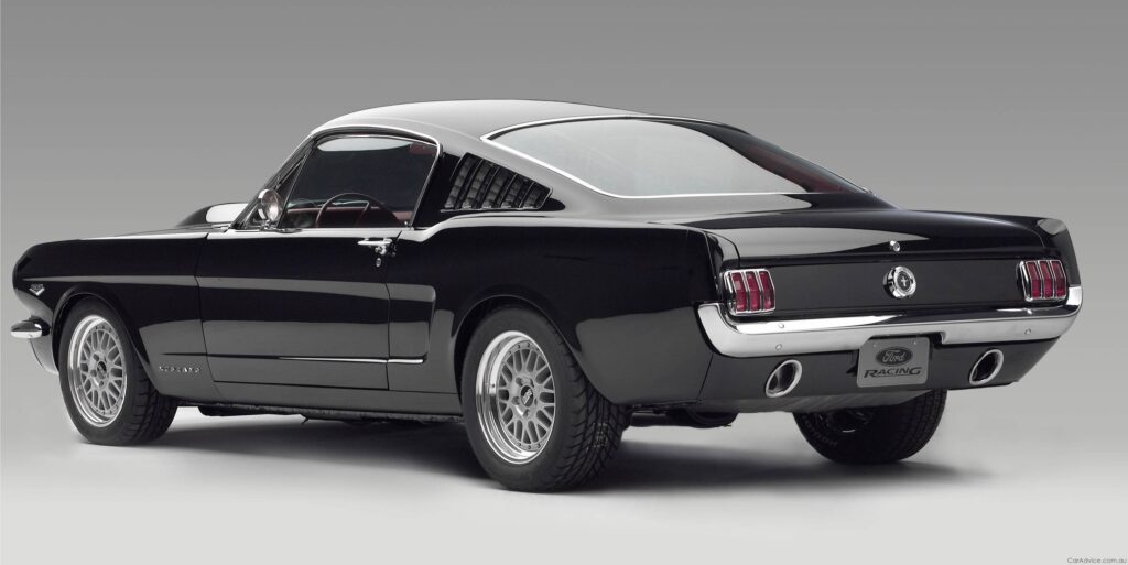 Classic Ford Mustang Rear View: Iconic Design & Automotive Beauty Wallpaper