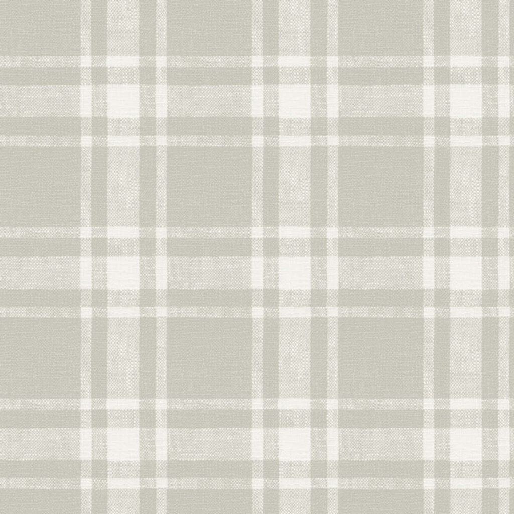 Classic Grey and White Plaid Wallpaper for Sophisticated Decor