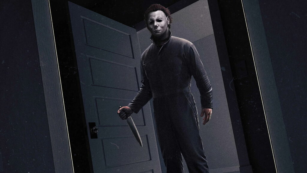 The Iconic Shape Returns: Michael Myers Haunts in High-Definition Halloween Wallpaper