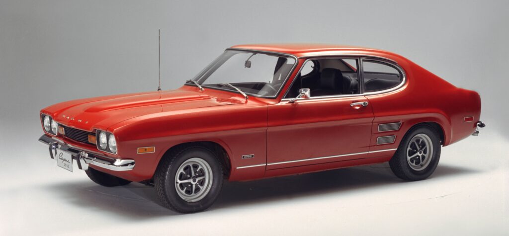 Classic Red Car Wallpaper: Sleek Design & Timeless Appeal Background