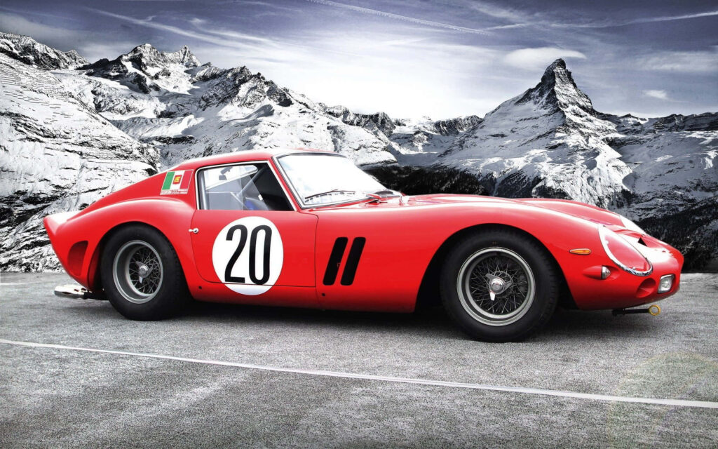 Symbol of Luxury and Power: Captivating Red Ferrari in Classic European Style Wallpaper