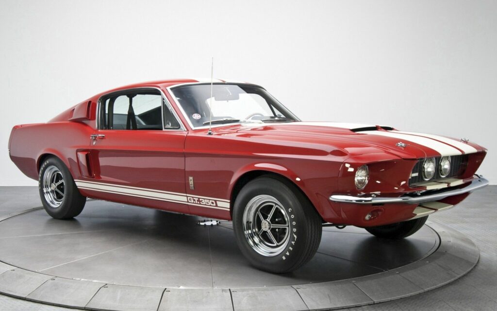 Classic Red Ford Mustang Shelby GT350 Wallpaper - 1920x1200