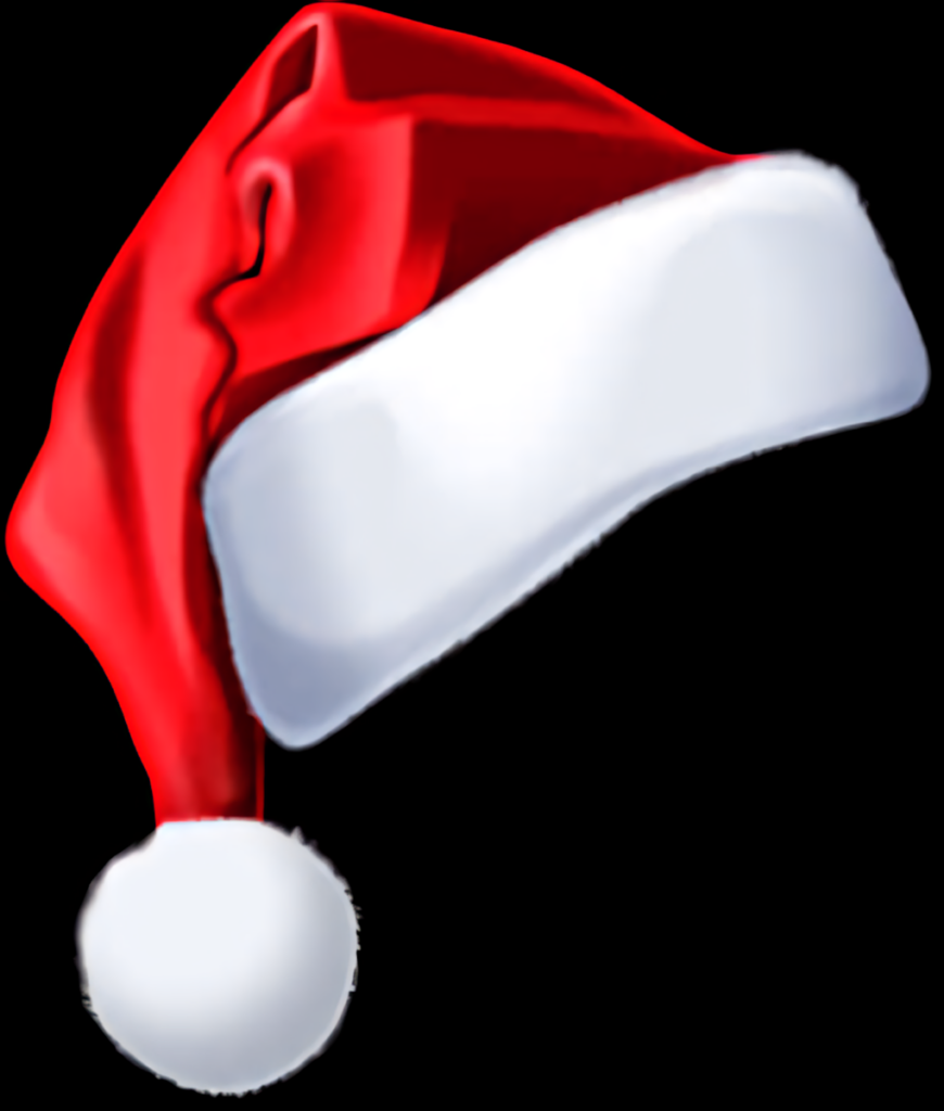 Classic Red Santa Hat with Fluffy Trim - Holiday Theme Image Wallpaper