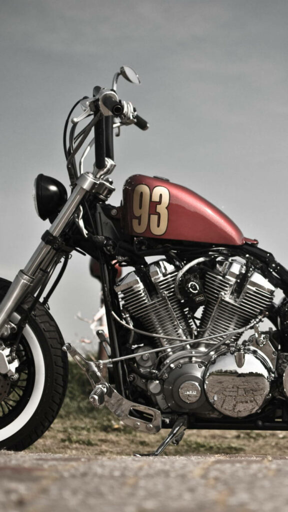 Retro Bobber Motorcycle Wallpaper: Classic Design & Timeless Charm