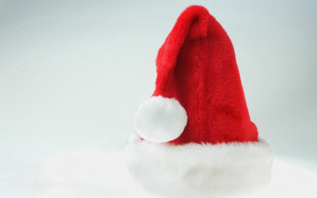 Classic Santa Claus Cap Wallpaper for Holiday Cheer - 1920x1200