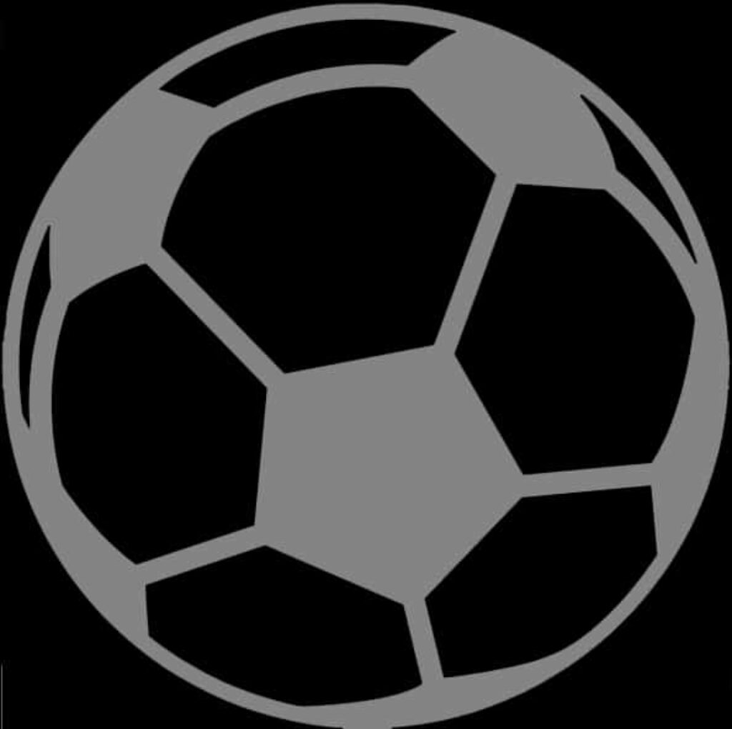 Classic Black and Gray Soccer Ball Icon Wallpaper Background